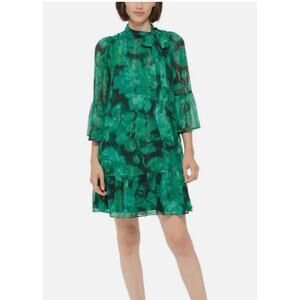 Calvin Klein Green Floral Mini Dress